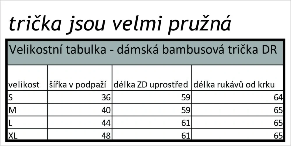 vel. S - Dámské bambusové tričko s dlouhým rukávem - černé